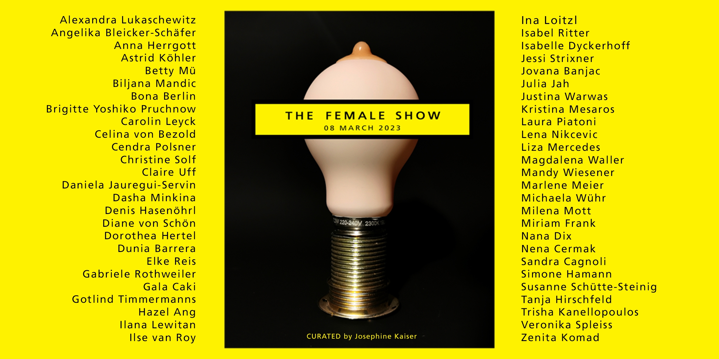 Für Gleichberechtigung im Kunstmarkt: „The Female Show“