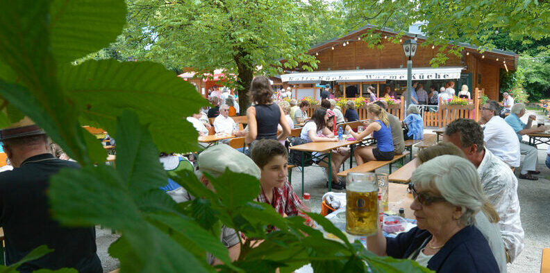 Biergarten Hopfengarten im Westpark